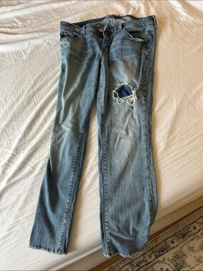 torrid Light Blue Vintage Stretch Crop Boyfriend Jeans